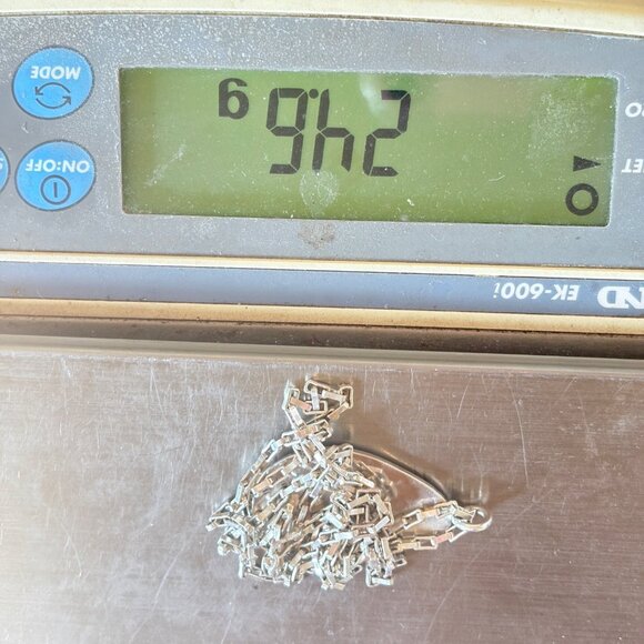 VTG Sterling Silver 925 Kokopelli Oval Link Chain Pendant Necklace 25.5" Length - Picture 16 of 16